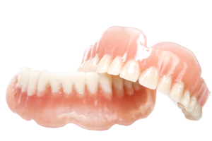 full dentures set, similar to immediate dentures.